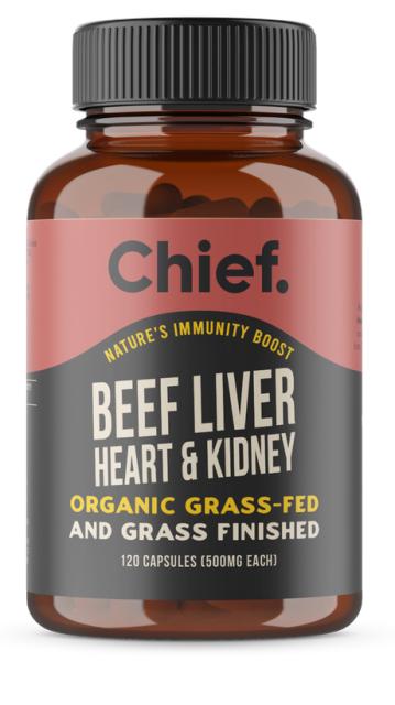 Chief Organic Beef Liver, Heart & Kidney