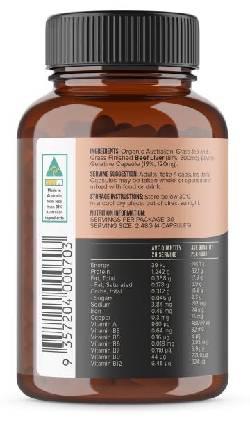 Chief Beef Liver Capsules