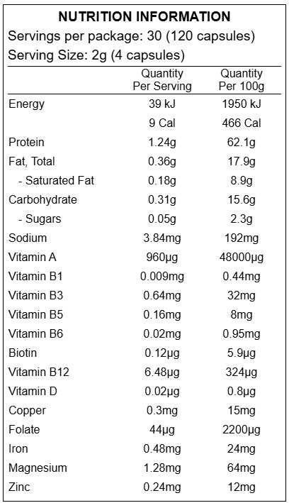 Chief Beef Liver Capsules