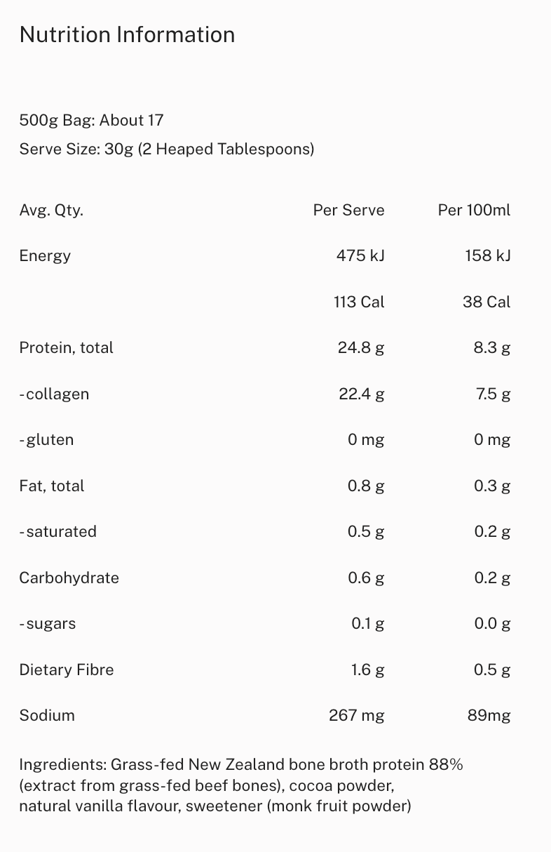 Bone Broth Protein Powder 500g