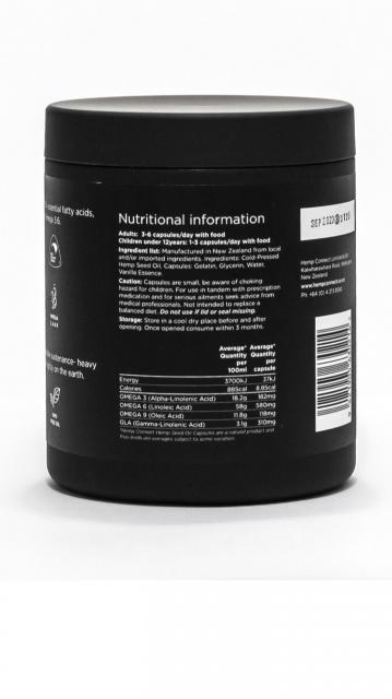 Hemp Connect Hemp Seed Oil Capsules