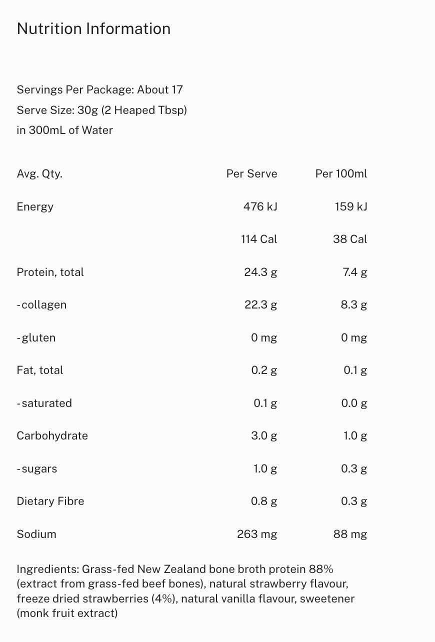 Bone Broth Protein Powder 500g