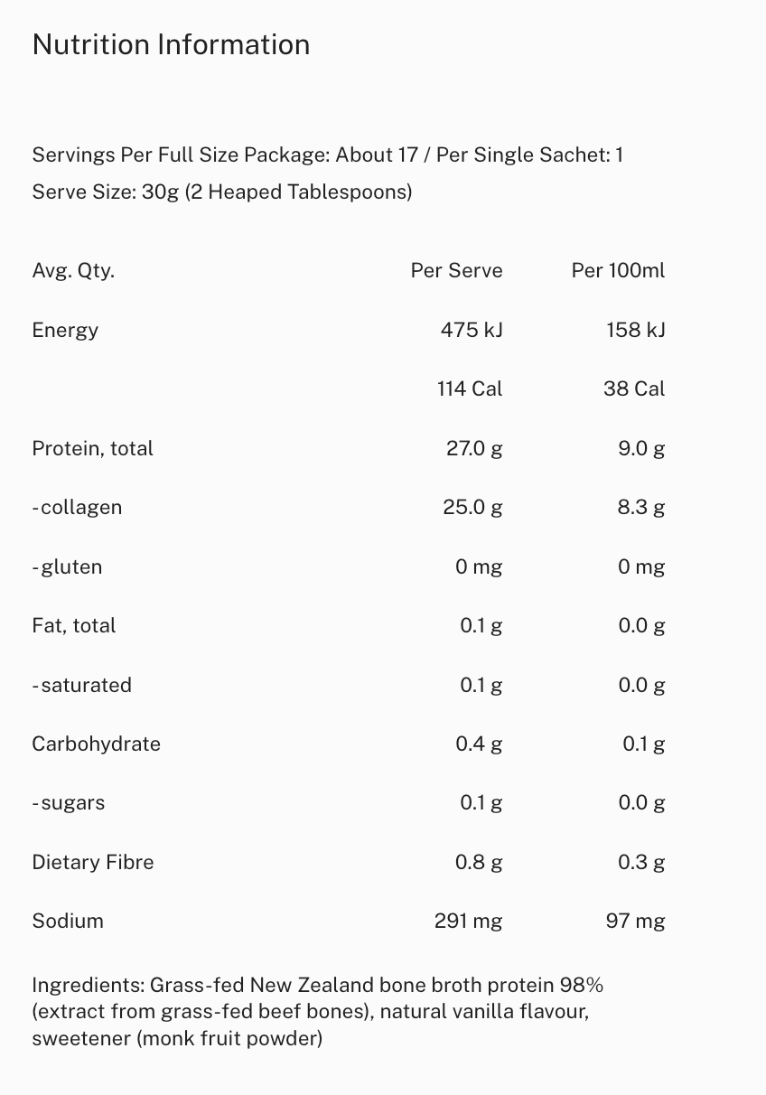Bone Broth Protein Powder 500g